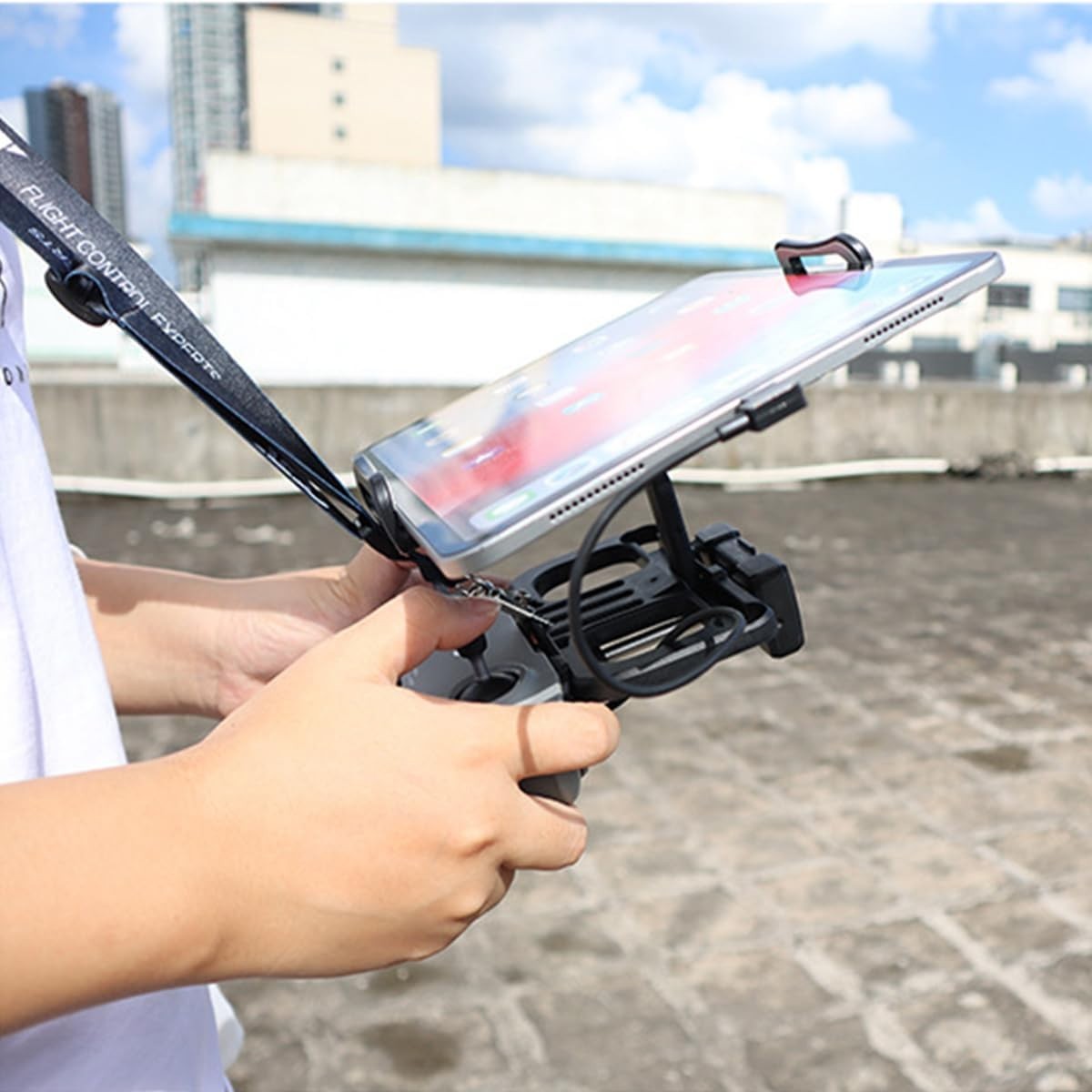 Drone Tablet Mount Holder - Universal Adjustable 4.7-12.9" Bracket Compatible...