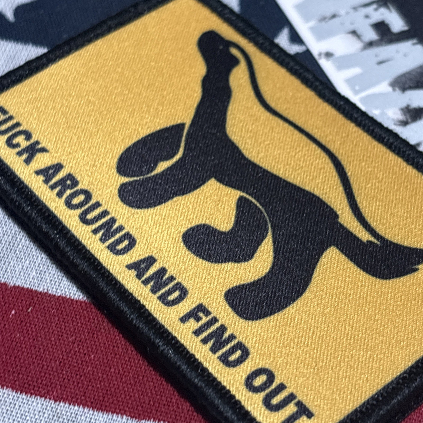 Honey Badger FAFO Patch Hook & loop High Quality 2x3”