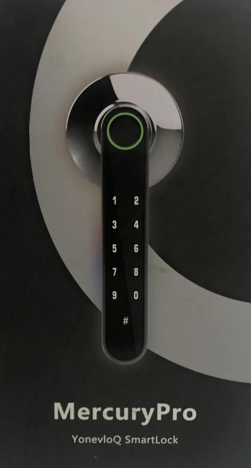 Mercury Pro Smart Door Lever by YonevloQ Fingerprint Door Lock /Keypads Password