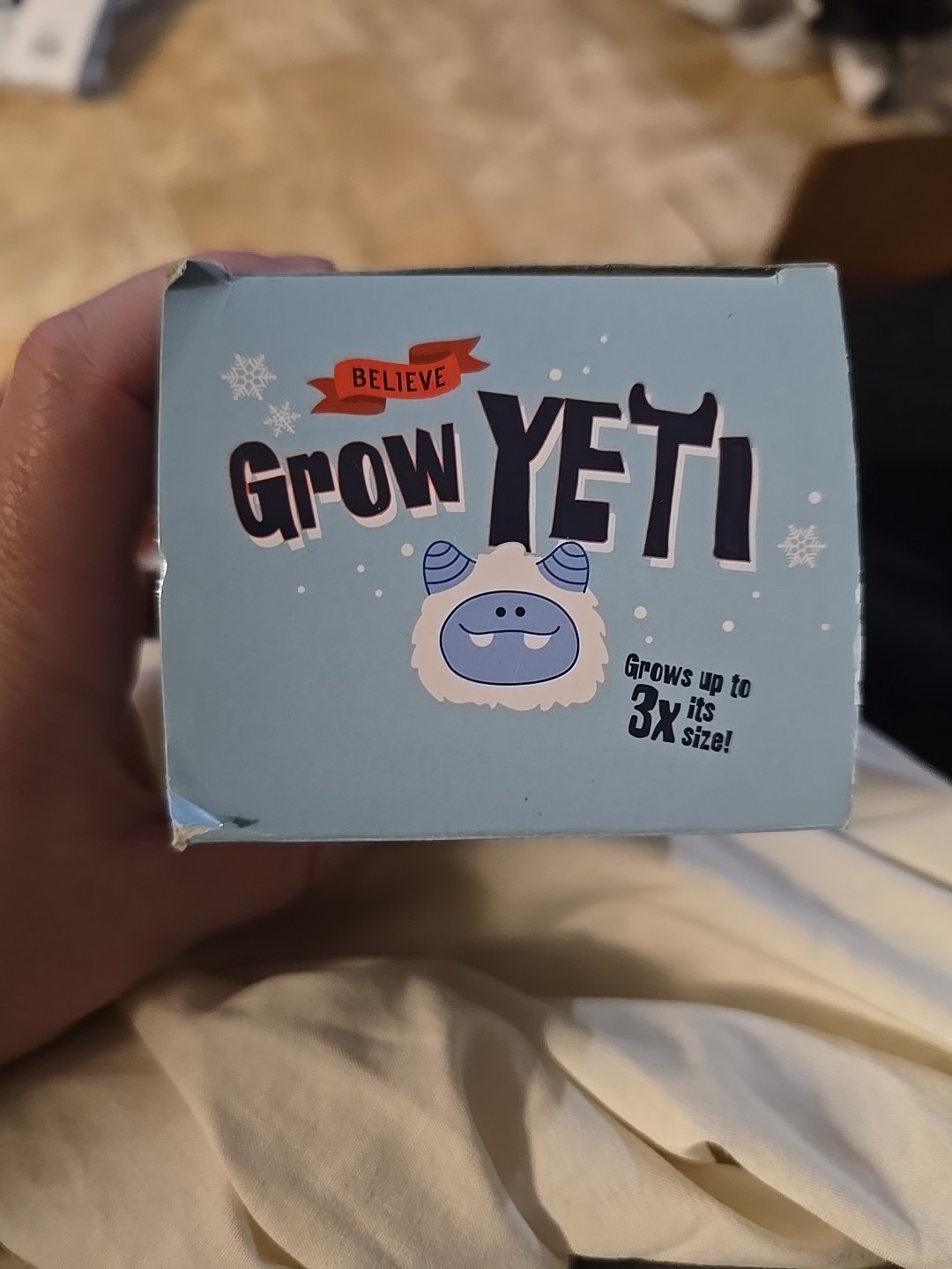 Grow Yeti by Toysmith- Just Add Water and it Grows 3x its Size NIB 5+ 6913KO