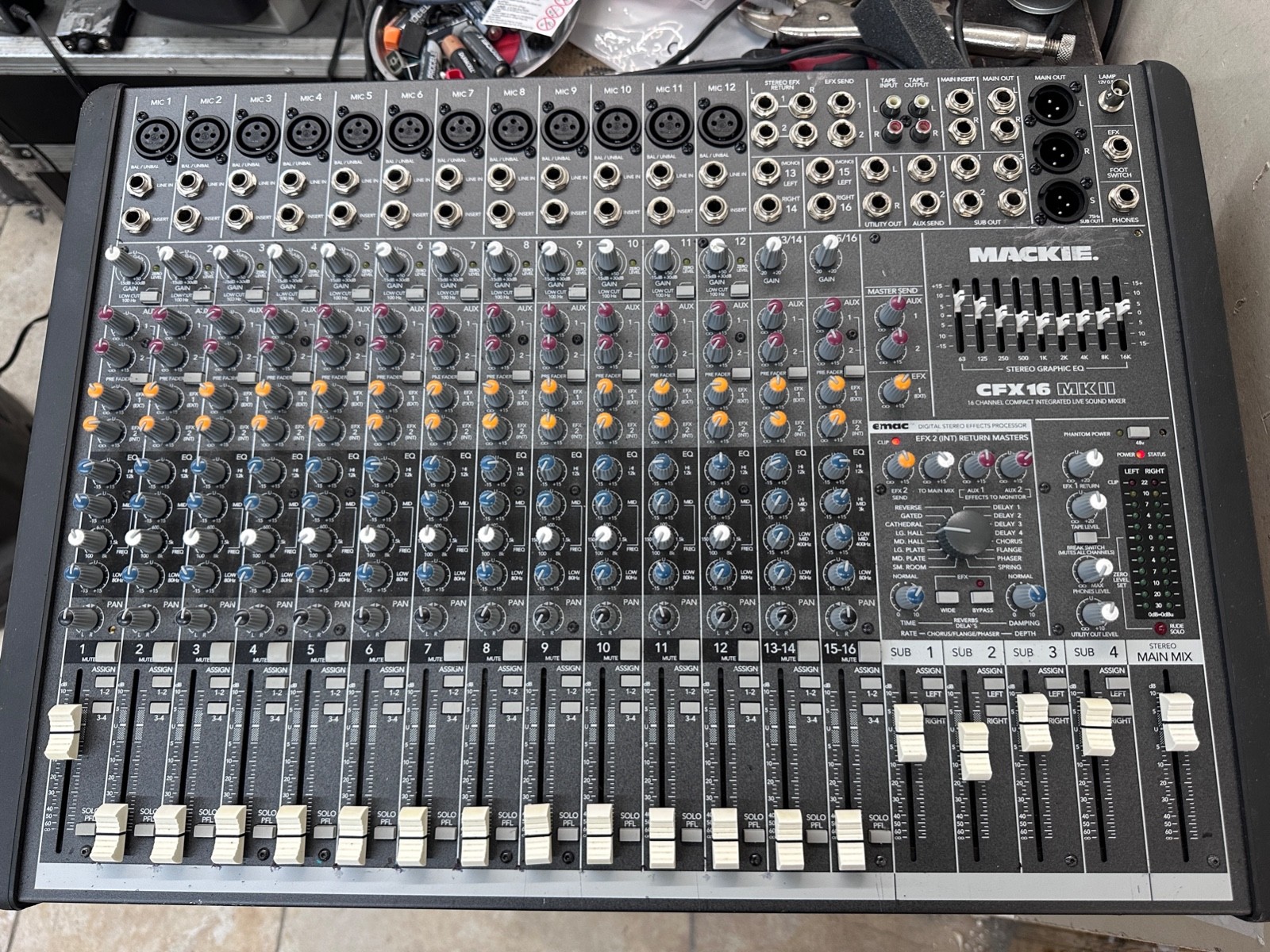 Mackie CFX16MK II - 16 Channel Mixer - Effects Not Working - Please Read