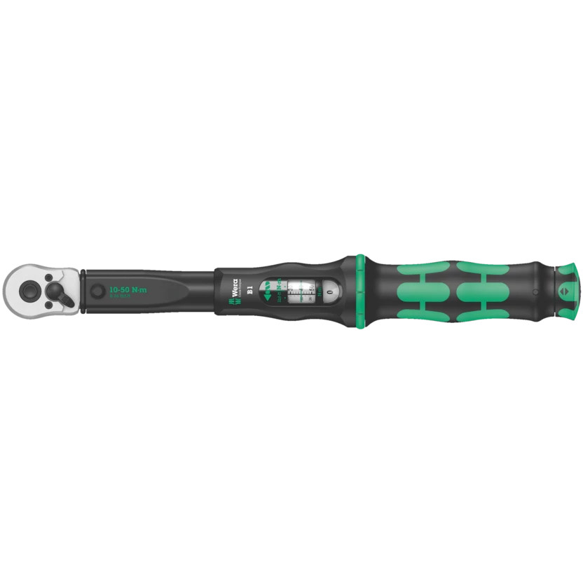 Wera Click-Torque B 1 Torque Wrench w/ Reversible Ratchet 10-50 Nm 05075610001