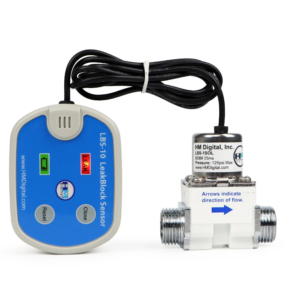 Leak Detection Sensor with Automatic Shut-Off for Water Leaks for Home Use