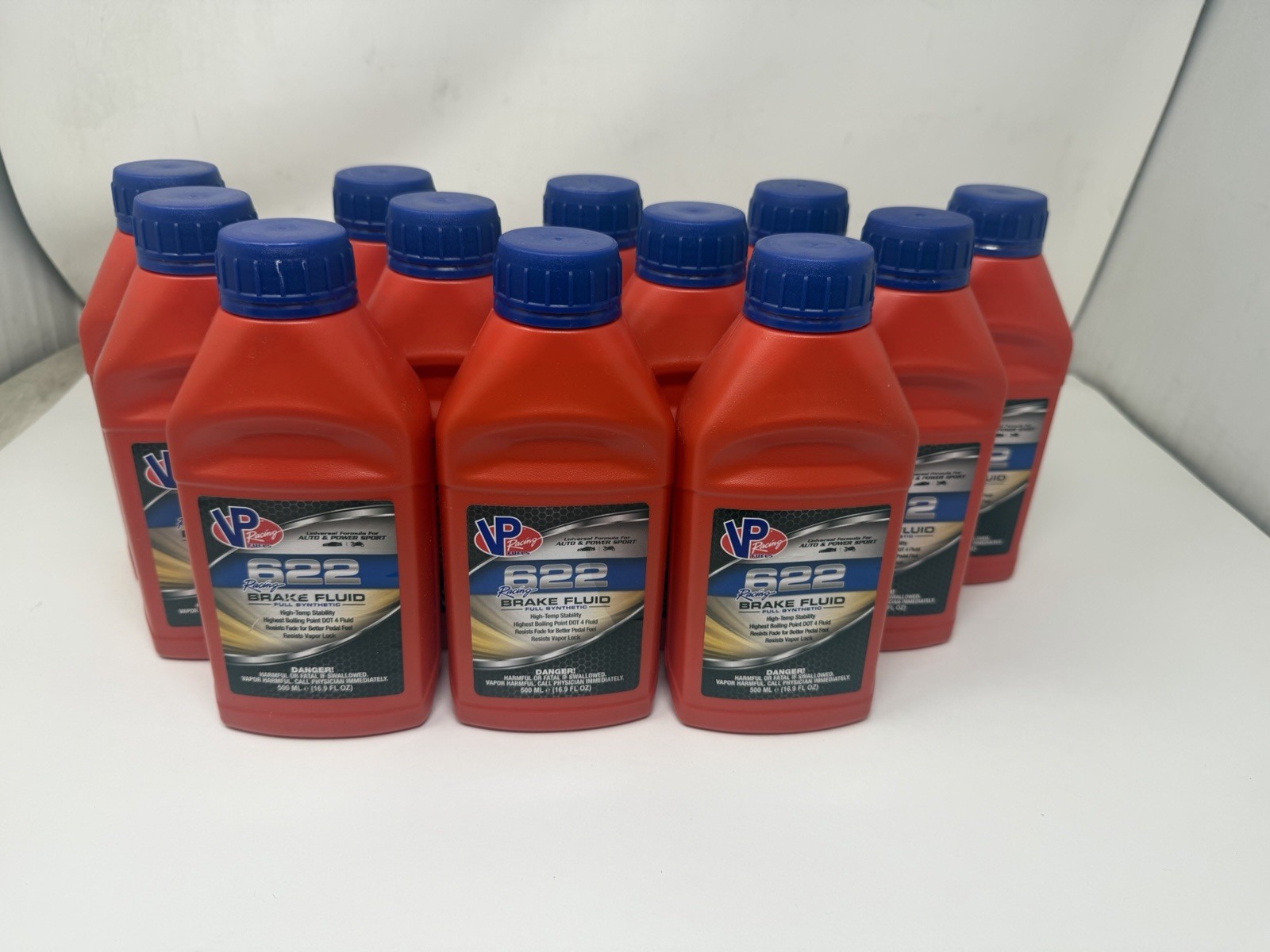 12 pack VP Racing Fuels 2551 Brake Fluid Racing 622 - 500ml ea bottle dot 4
