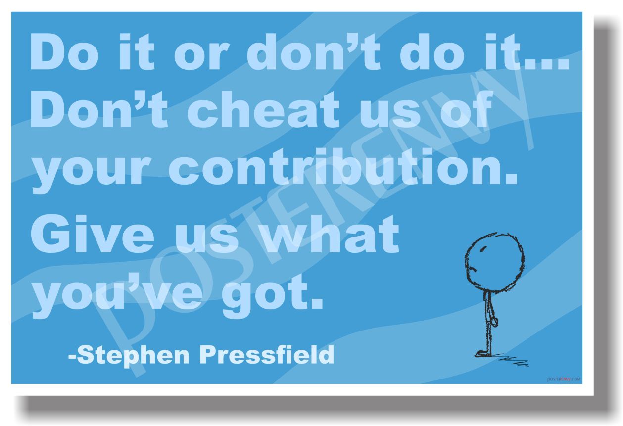 Do It or Don't Do It...  - NEW School Classroom Student Motivational POSTER