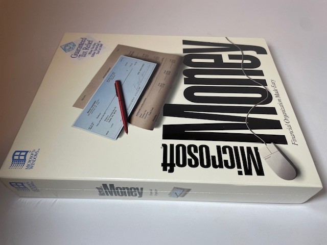 1991 Microsoft Money Sealed Big Box PC Software – Vintage 90s Windows Floppy