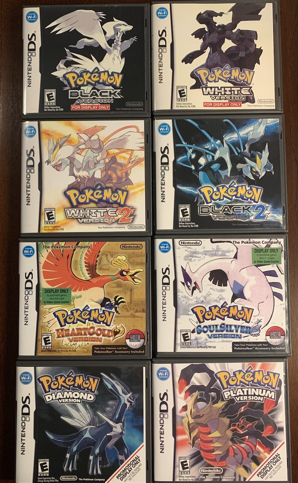 Pokemon White Soulsilver Nintendo DS  *8 Replacement CASES ONLY NO GAMES Bundle