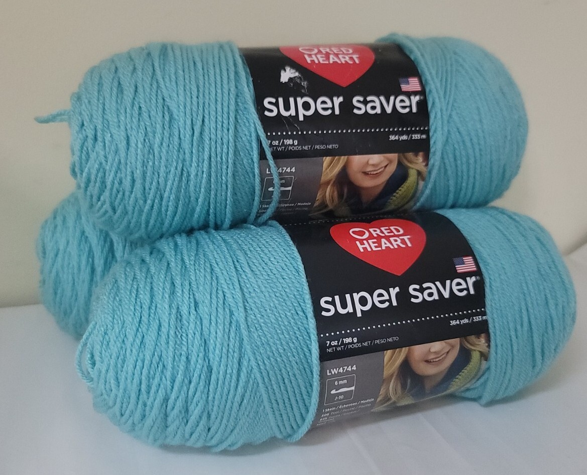 Lot of 3 ~ Red Heart Super Saver Yarn ~ ARUBA SEA ~E300-505
