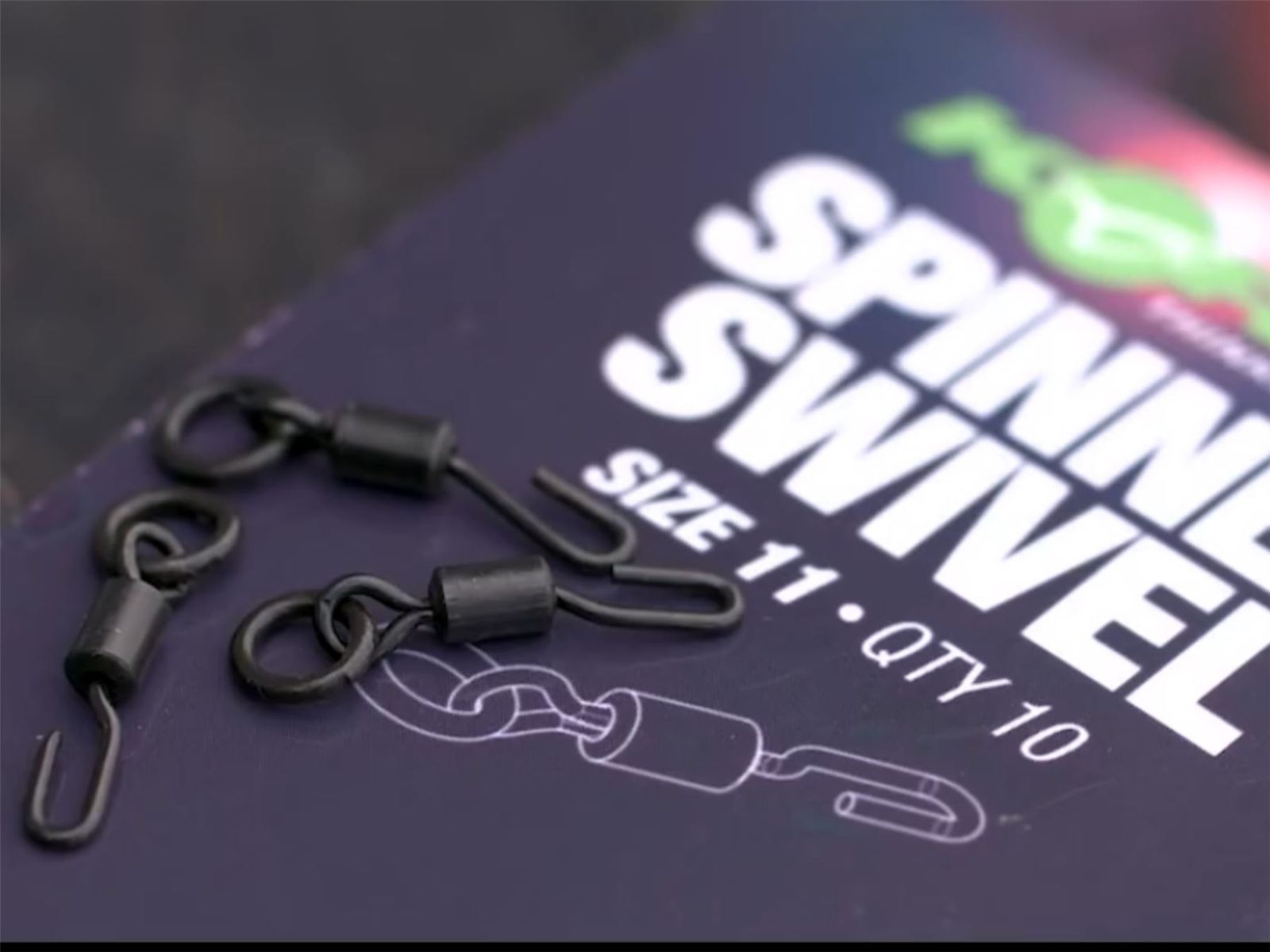 Korda Spinner Ring Swivel Size 11 - for Ronnie / Spinner Rig
