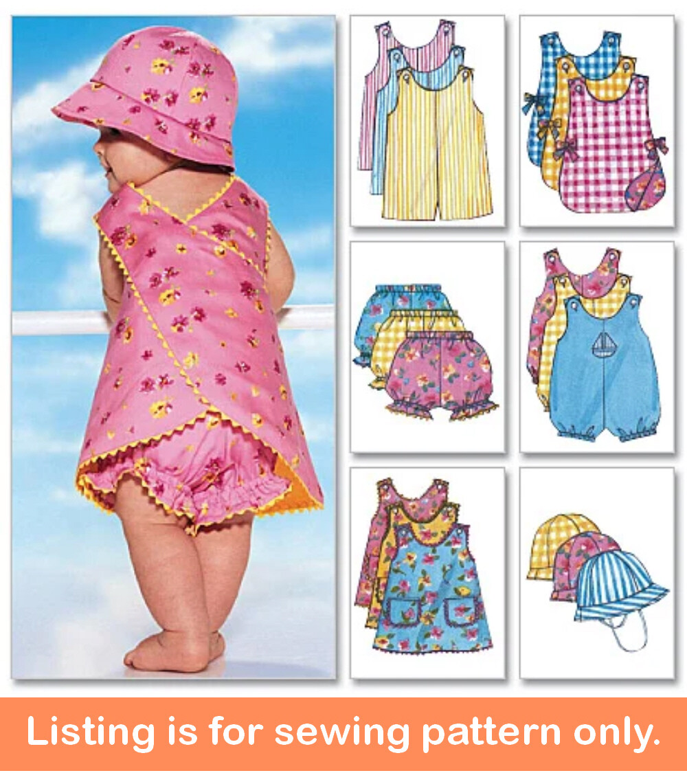 SEWING PATTERN - Sew Baby Clothes Infant Clothing  Girls Layette Jumper Hat 5625