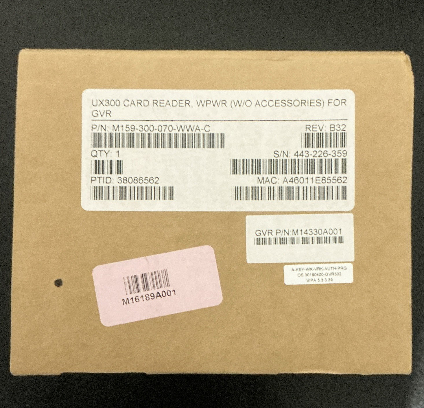 Gilbarco  Verifone UX300 Credit Card Reader