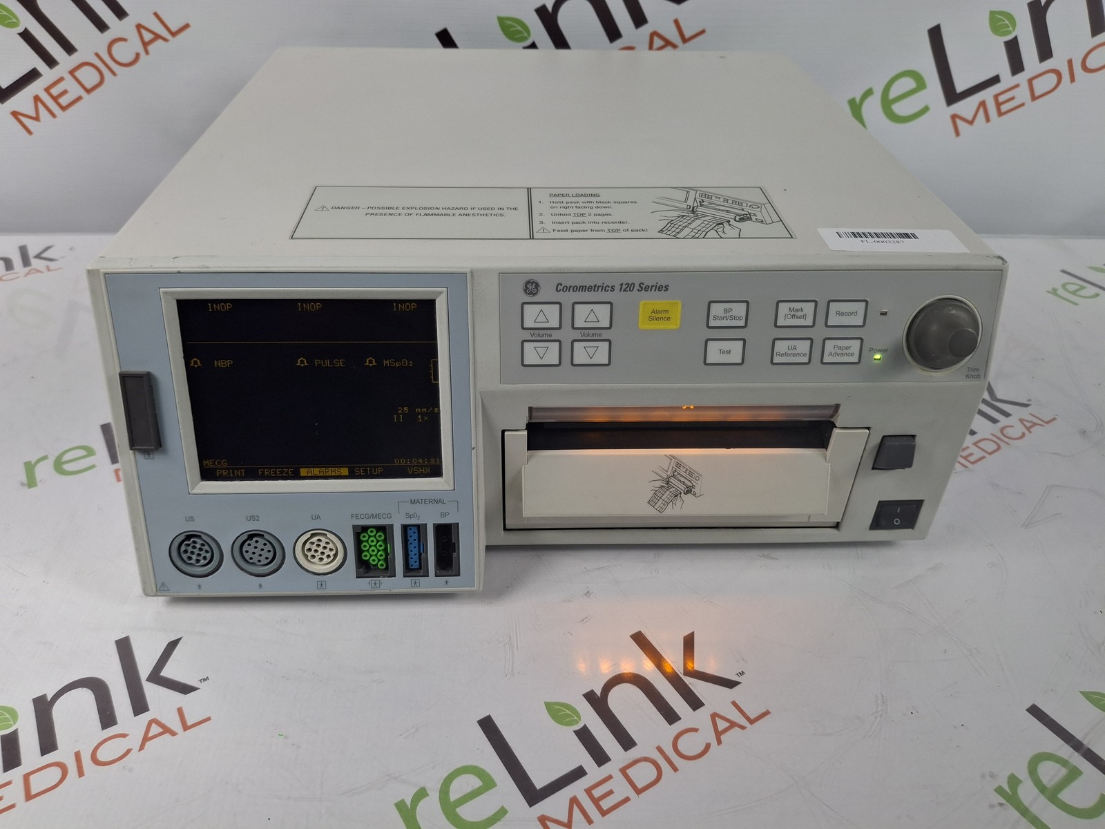 GE Healthcare Corometrics 120 Model 129 Fetal Monitor