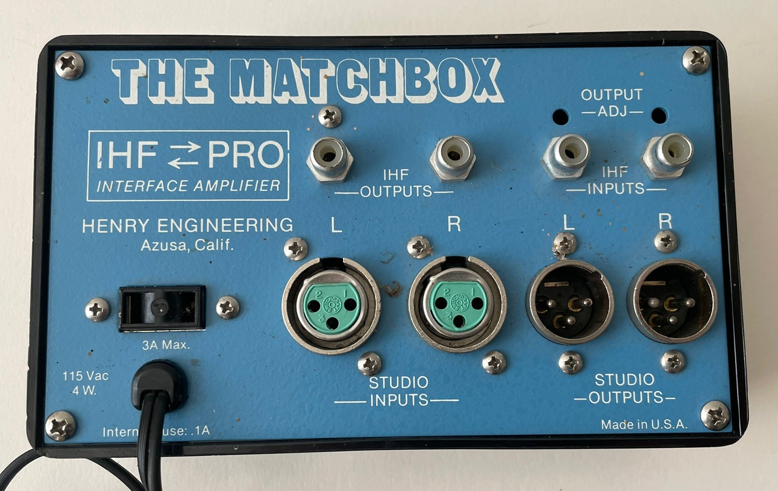 Henry Engineering The Matchbox Direct Coupled IHF-Pro Interface Amplifier Untest
