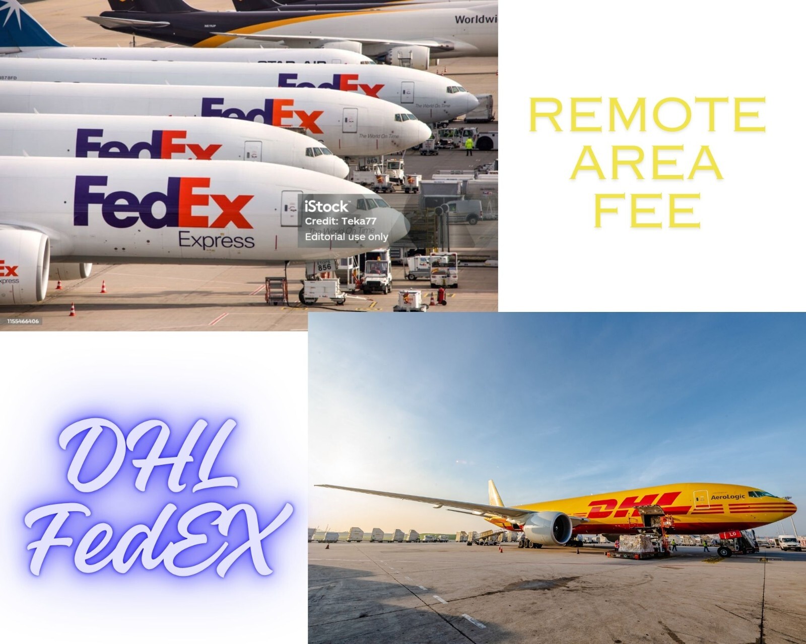 Fedex or DHL shipping remote area fee