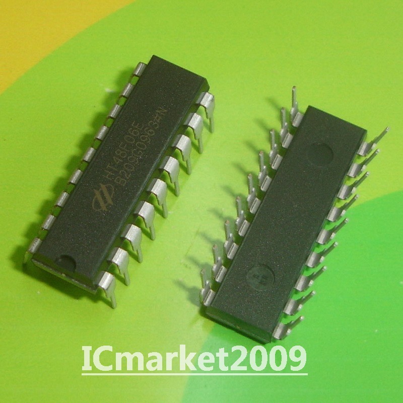 10 PCS HT48F06E DIP-18 HT48F06 48F06E I/O Flash Type MCU with EEPROM Chip IC