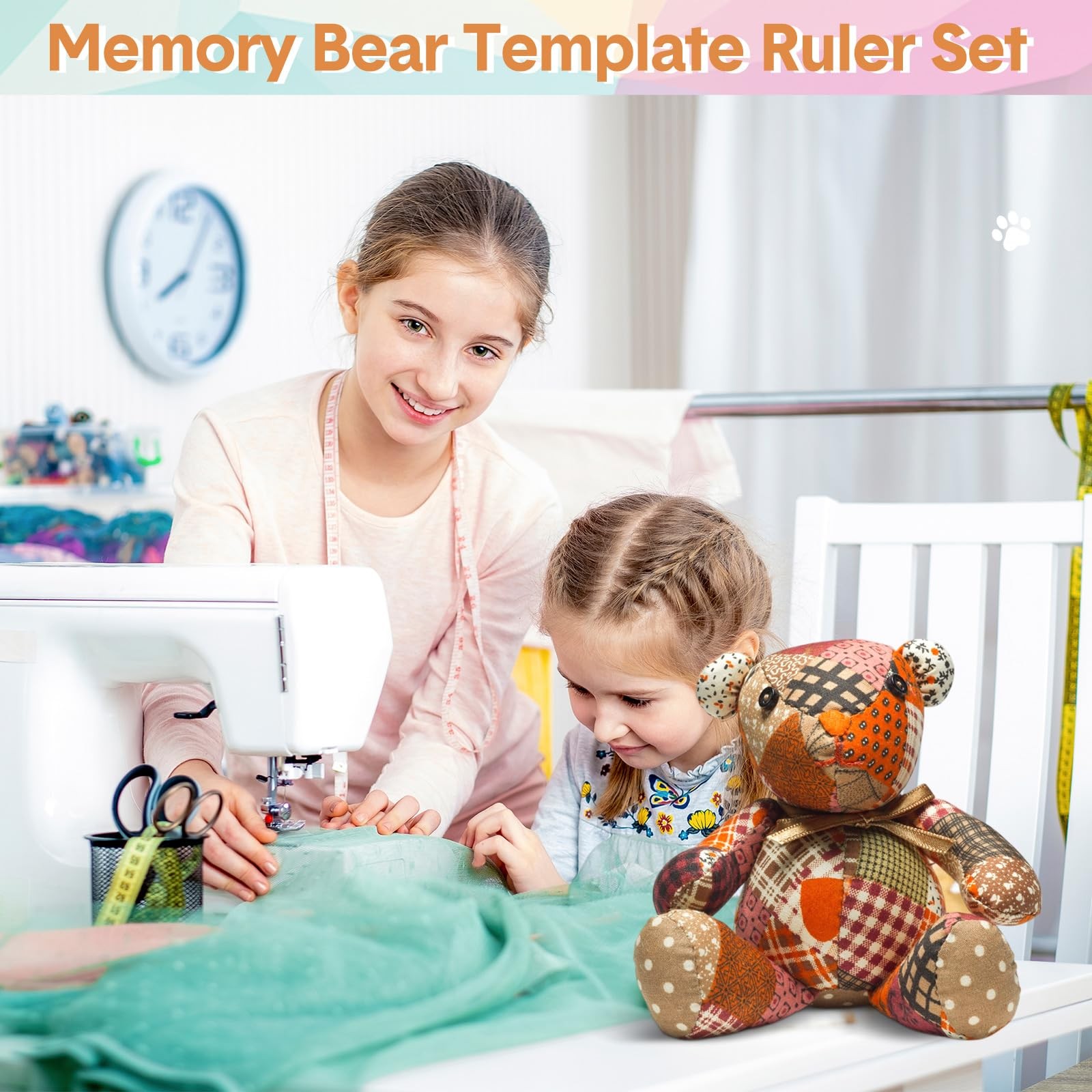 30 Pcs Memory Bear Sewing Patterns Acrylic Template Ruler Set Stuffed Animal ...