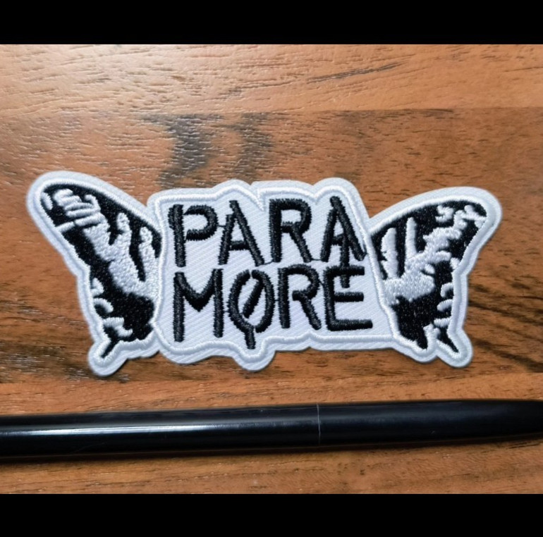 Paramore Band Patch Punk Emo Alt Rock New Wave Embroidered Iron On 1.5x3.5"