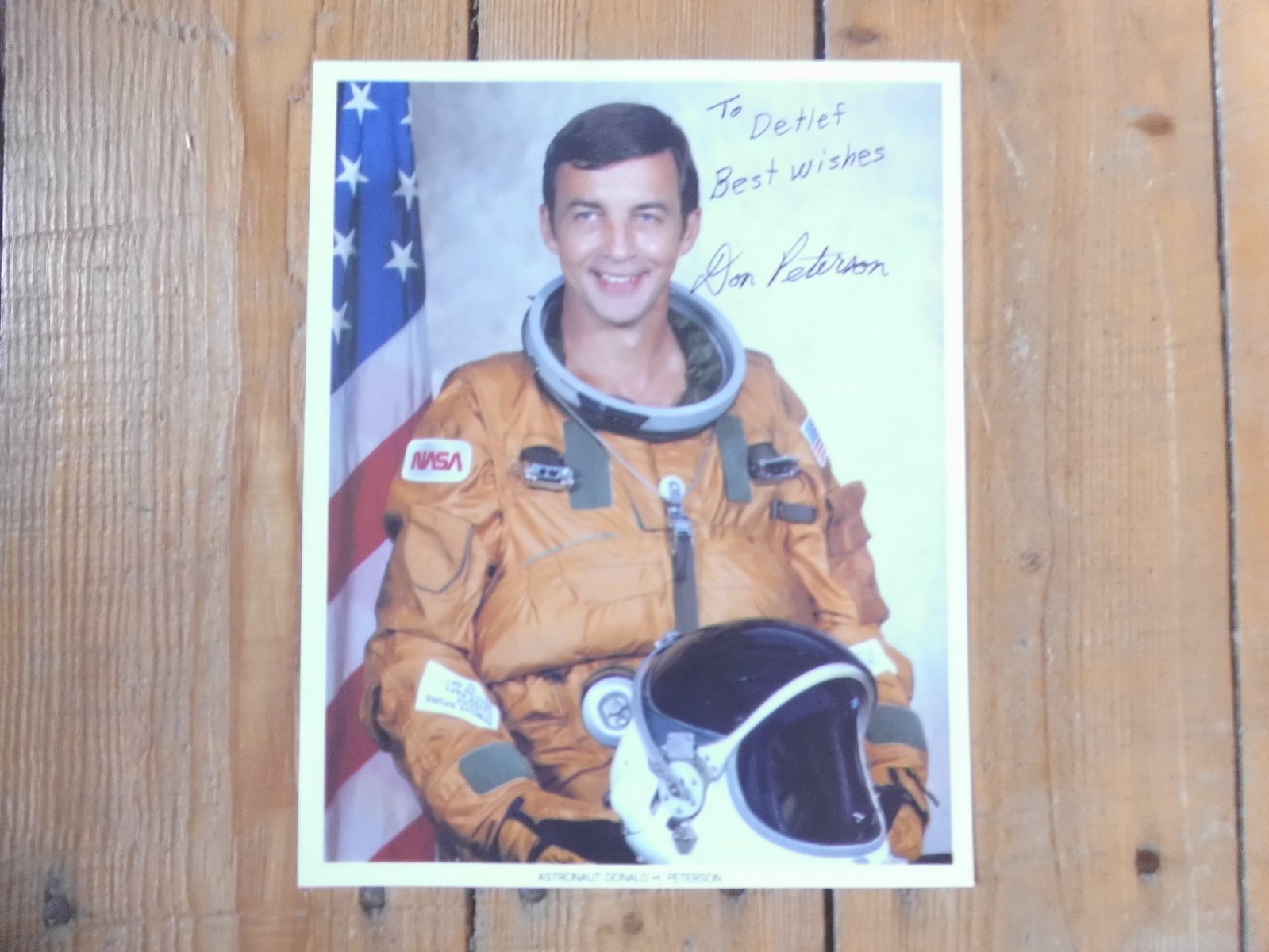 Donald H. Peterson - NASA Spaceflight Autograph Card (Original, Uncertified)