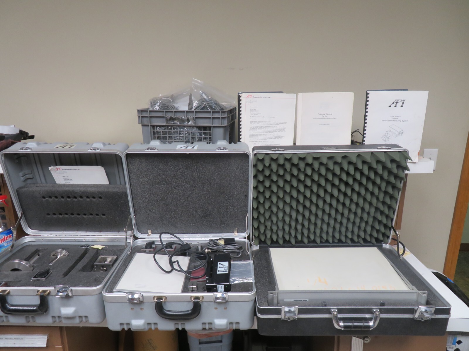 API 5-D Laser Measurement System w/ optics, manuals, cords - PA40