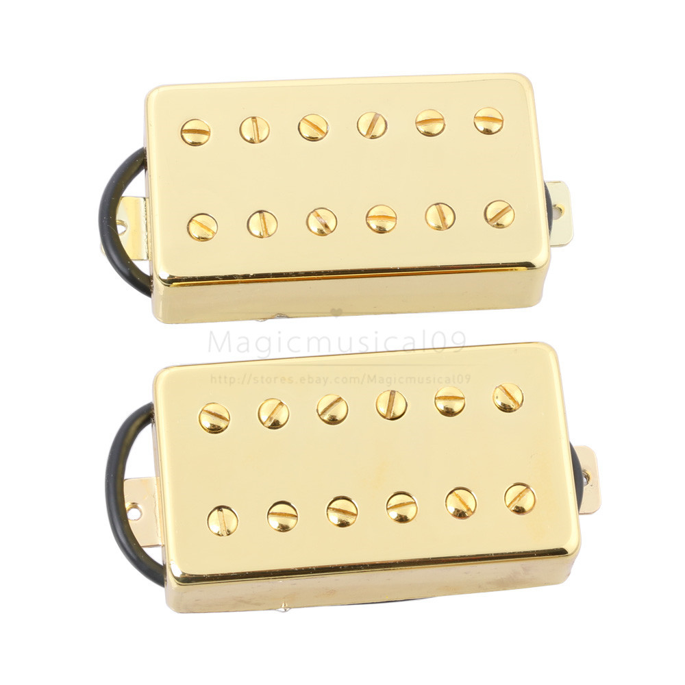 2PCS Double Coil Humbucker Pickups For Les Paul 6 String Guitar 12LP
