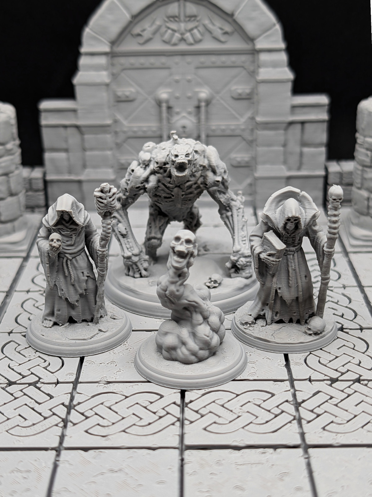 Necromancers and Constructs Miniature Set for Painting DnD Tabletop RPG