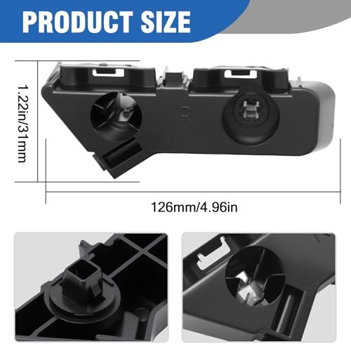 1 Pair 57010287AC Front Bumper Mount Bracket, Replacement for Dodge Charger