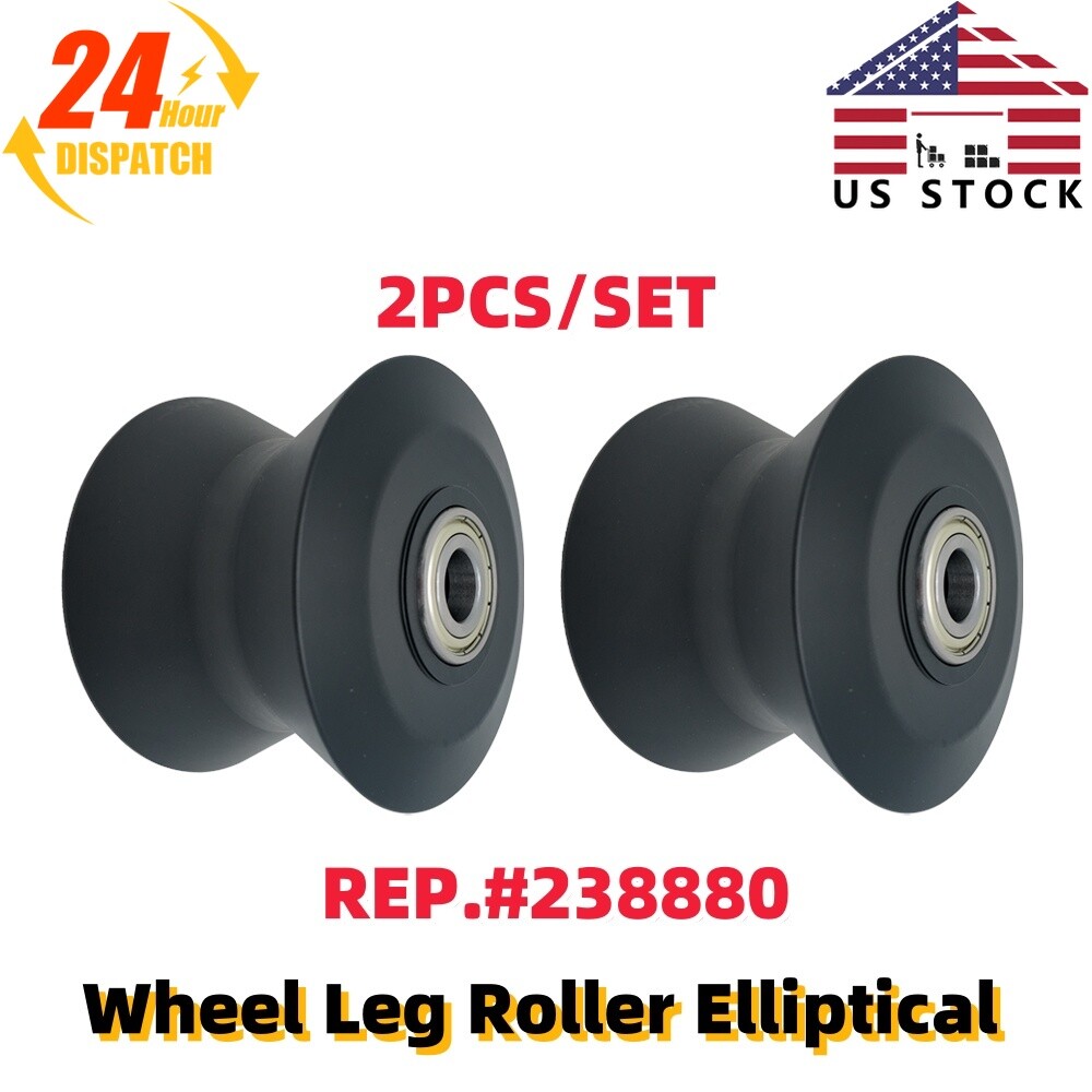 2pcs Elliptical For Gold's Gym Cross Trainer 510 238880 Roller Wheel Repalcement