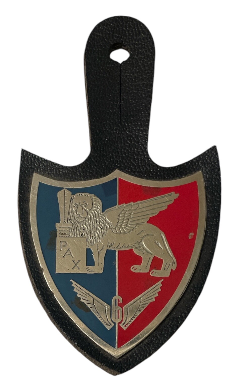 Vintage Italian Military PAX Lion Enameled Pocket Hanger