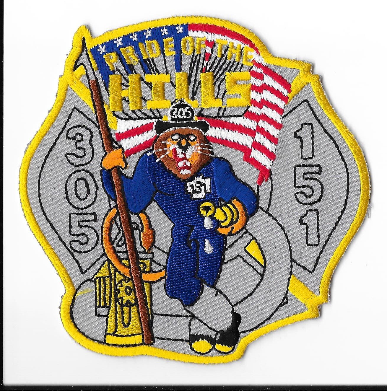 New York Fire Department (FDNY) Engine 305 Ladder 151 Patch V1