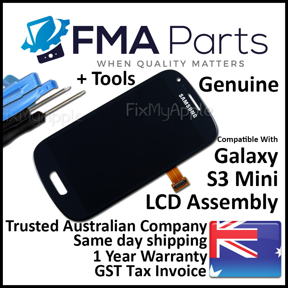 Samsung Galaxy S3 Mini i8190 Blue LCD Touch Screen Digitizer Assembly Tools New