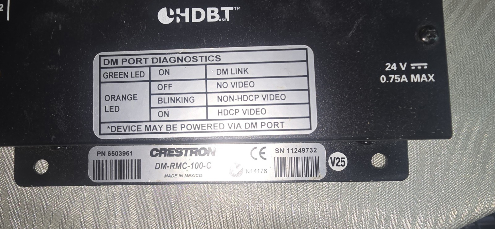 Crestron DM-RMC-100-C DM Room Controller - No Power Cable