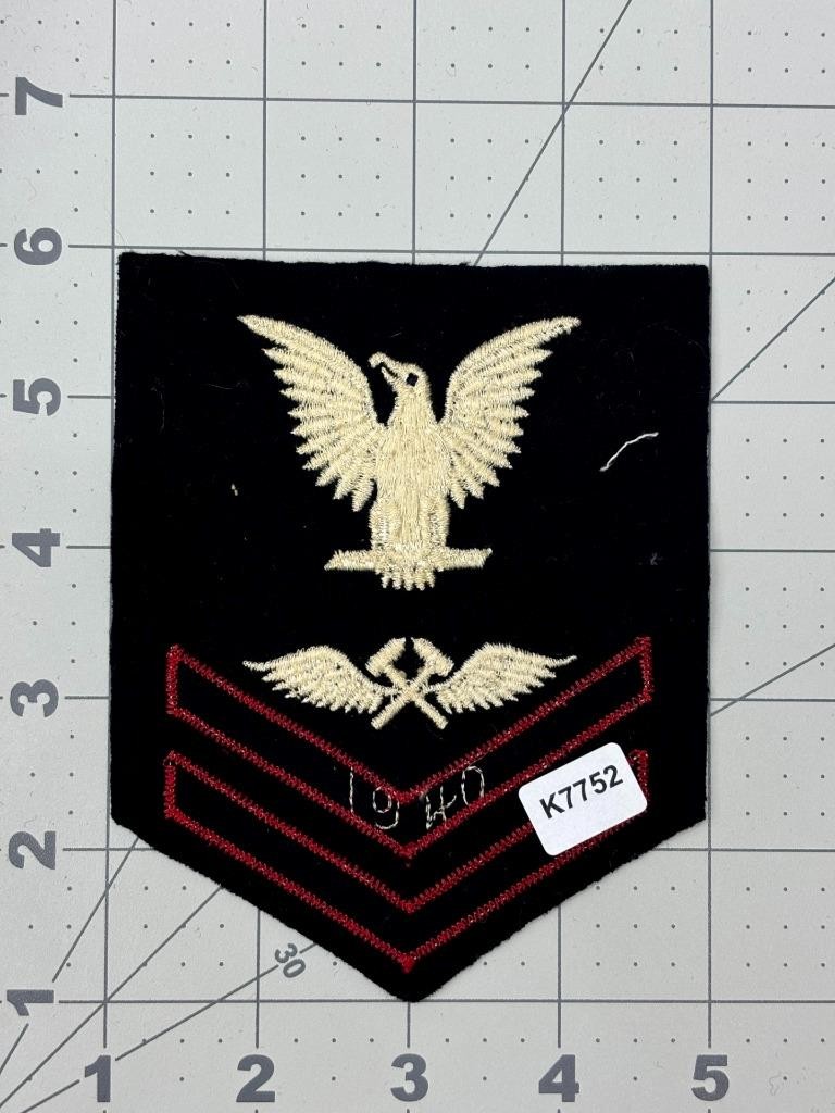 1940 USN Aviation Metalsmith 2nd Class Rate Patch Inv# K7752