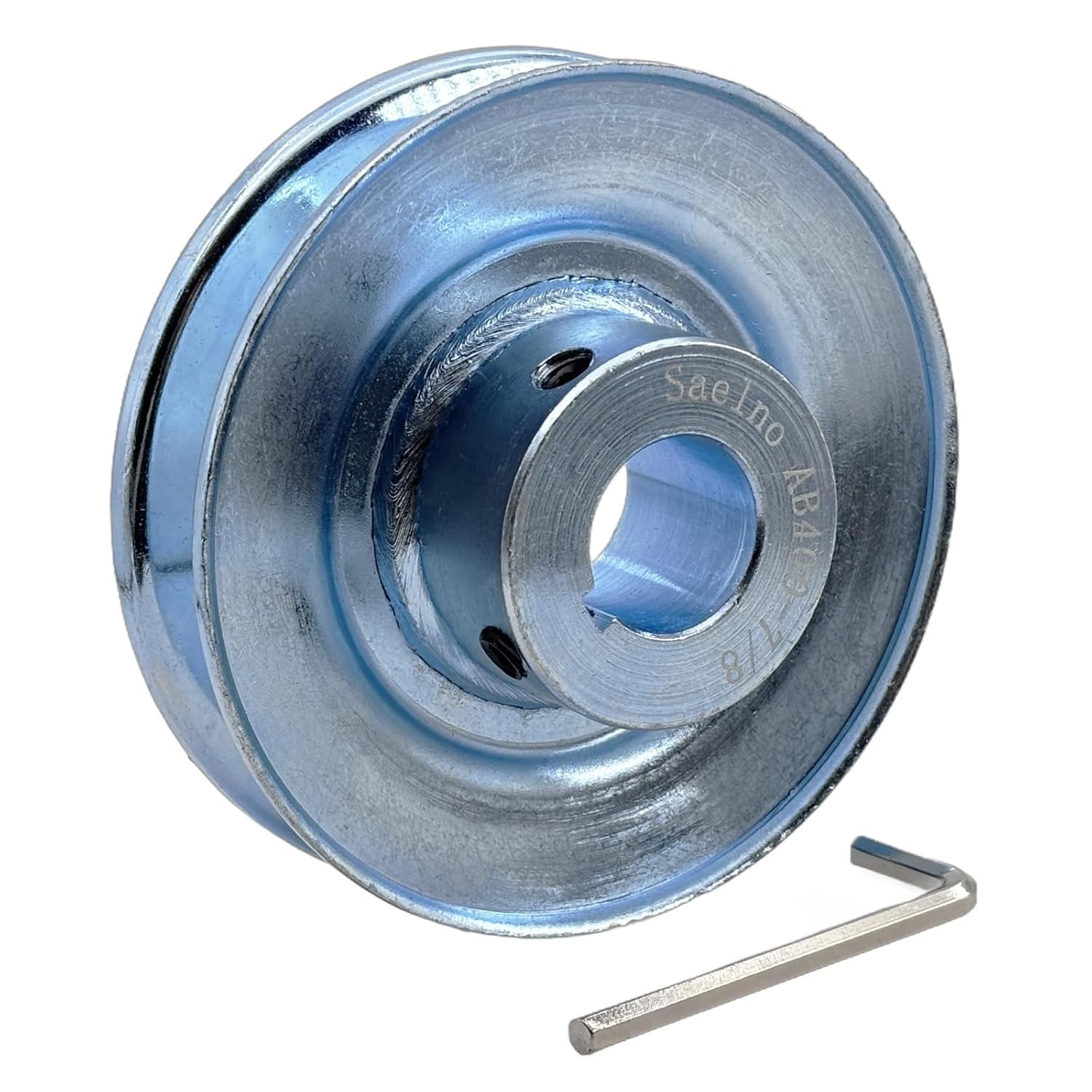 AB400-7/8 Single Groove Web Sheaves v Belt Pulley 4" OD 7/8 inch boreMotor Pu...