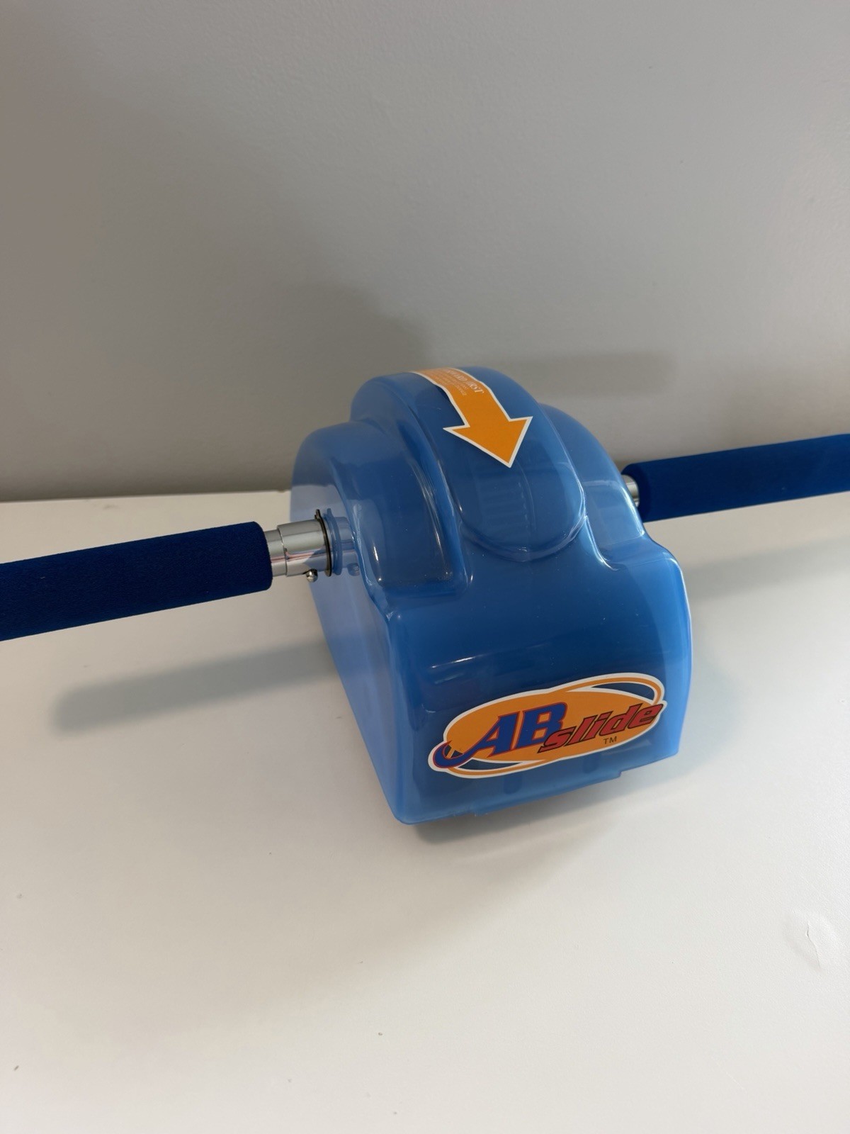 The Original Ab Slide Abdominal Roller Workout Exercise Machine Blue Vintage