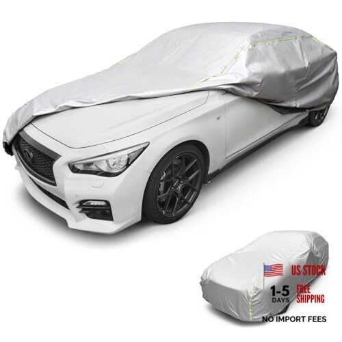 J&J Heavy Duty Car Cover,300D&Soft Lining,Driver&Trunk Silver-C3 SEDAN