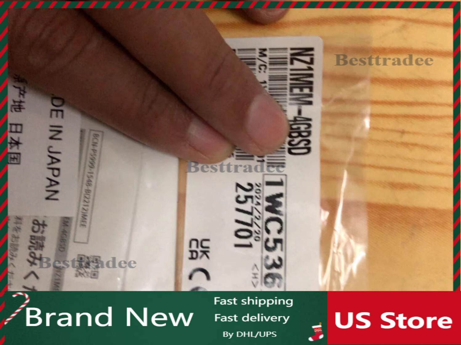 1PC New Mitsubishi NZ1MEM-4GBSD NZ1MEM4GBSD 4GB Memory Card Free Ship #TT