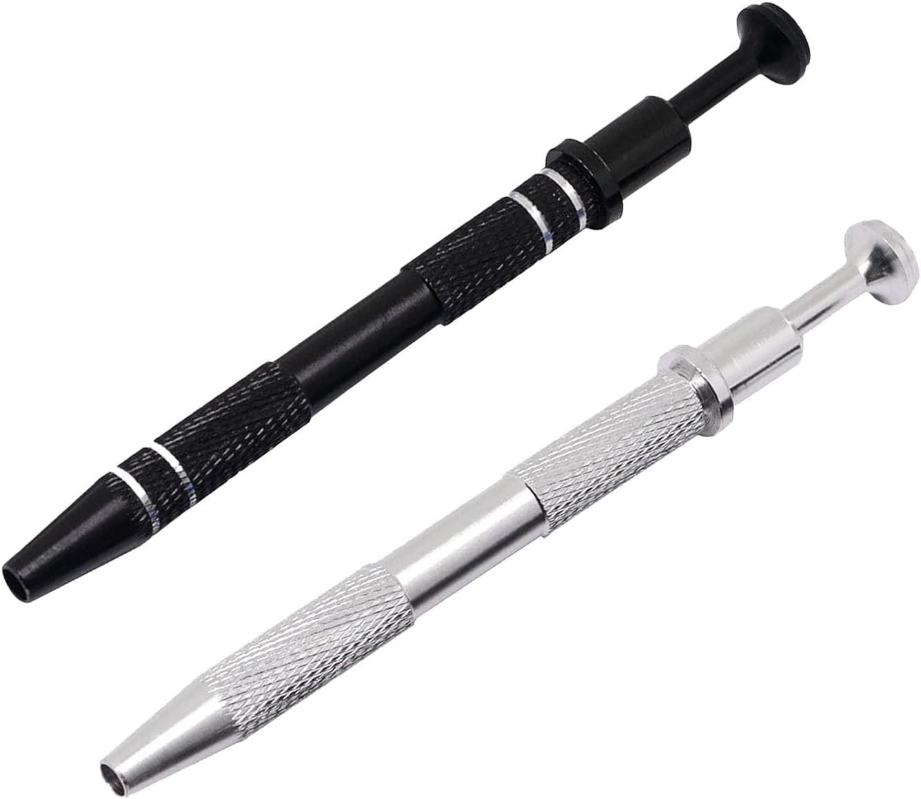 2 Pieces Piercing Ball Grabber Tool, SUNIYORS Stainless Steel Black, Silver