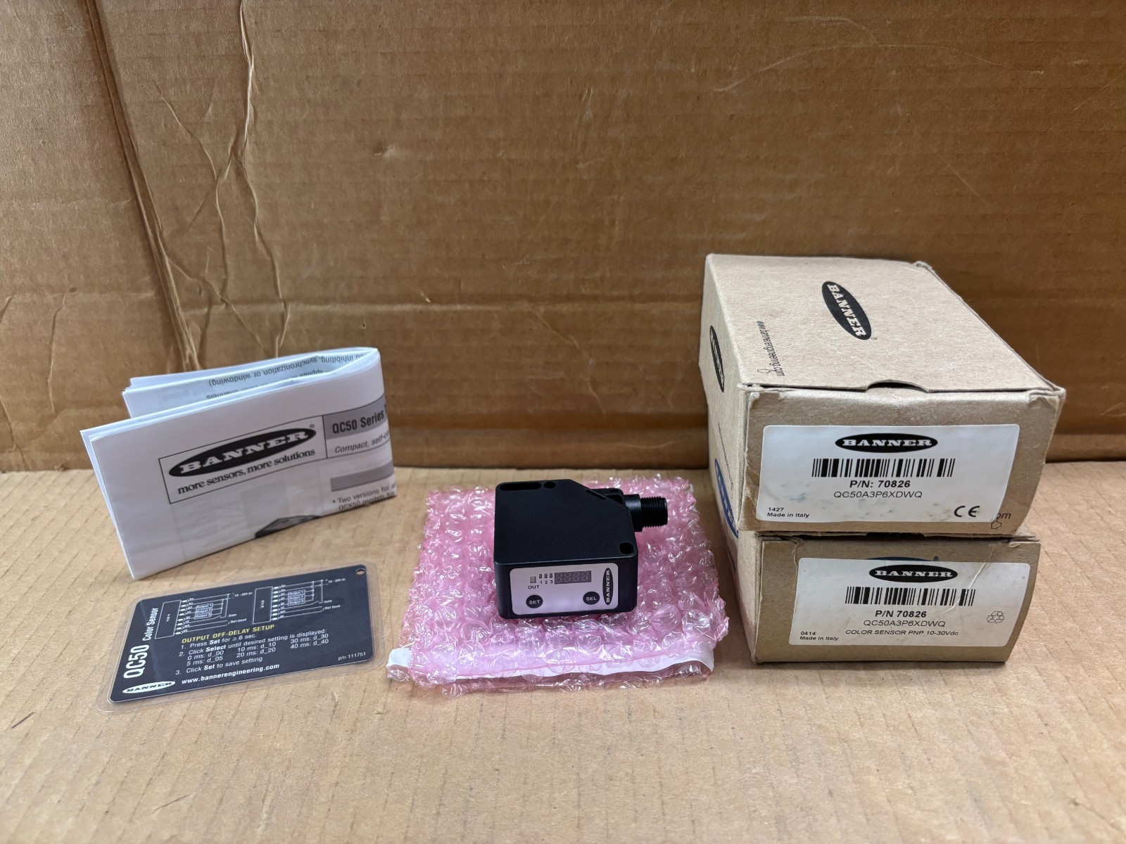 QC50A3P6XDWQ Banner NEW In Box True Color Photoelectric Sensor Switch 70826
