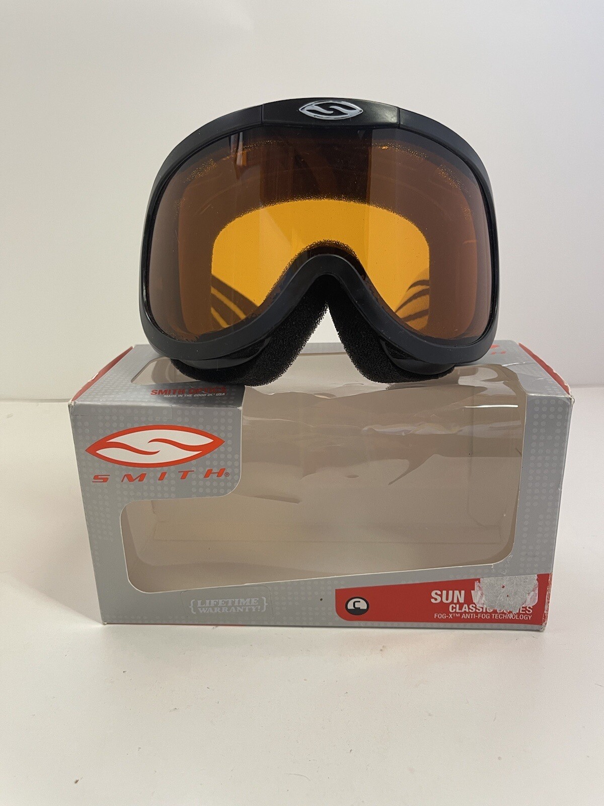 New Smith Unisex Sun Valley Goggle Anti-Fog Lens Black/Gold