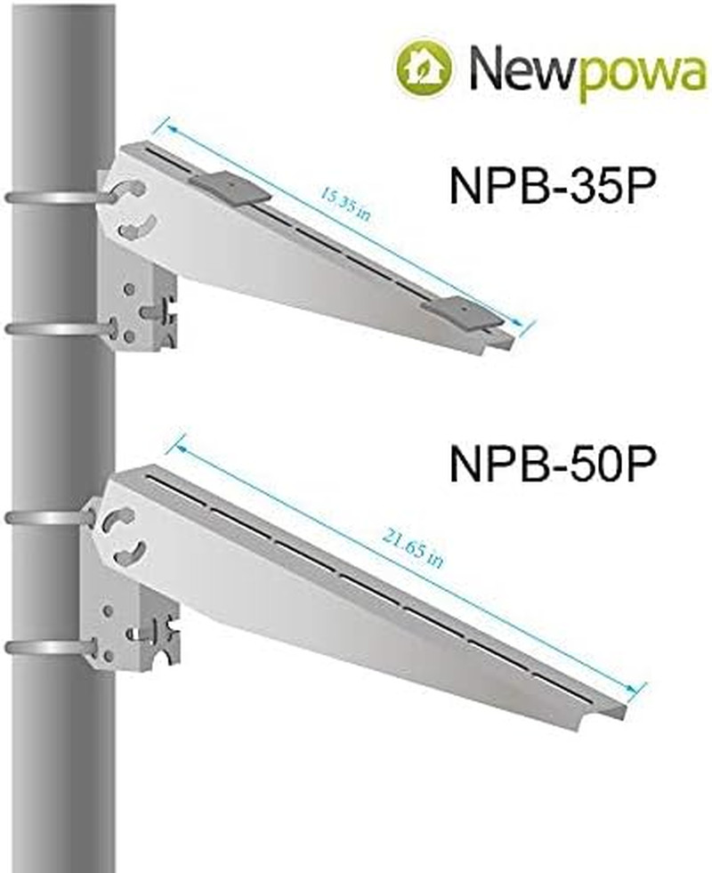 Universal Angle Adjustable Mounting Bracket Single Arm Pole, Wall