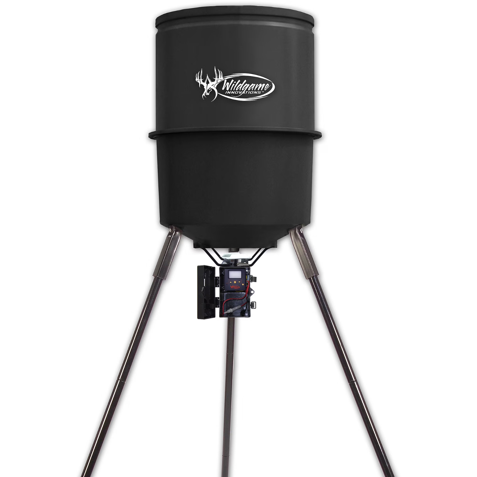 Quick-Set 225 lb Durable Tripod Game Feeder with Digital Timer, 30-feet Radius