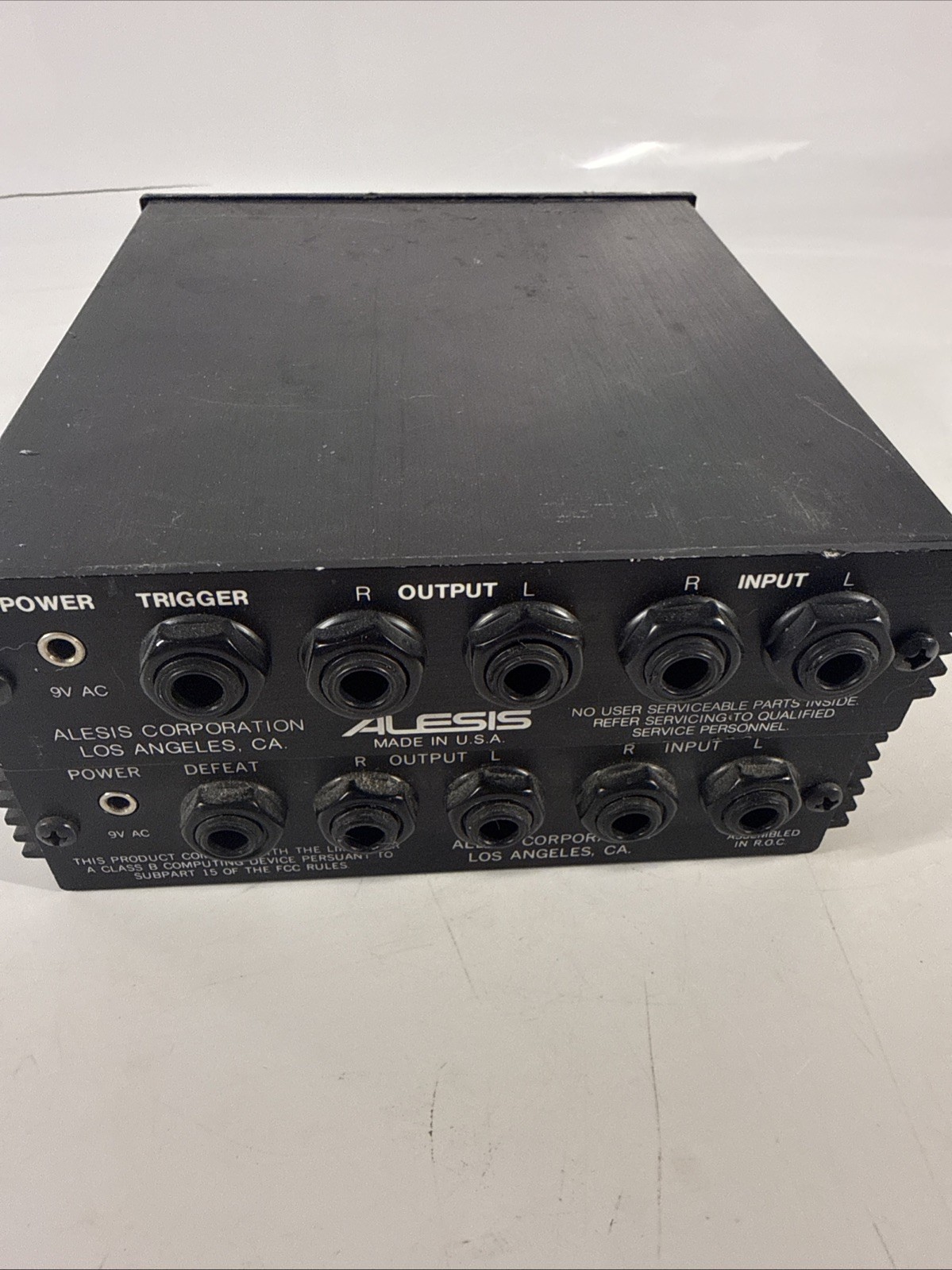 Alesis Effects - MicroVerb II & Micro Gate No Power Cords- Works!