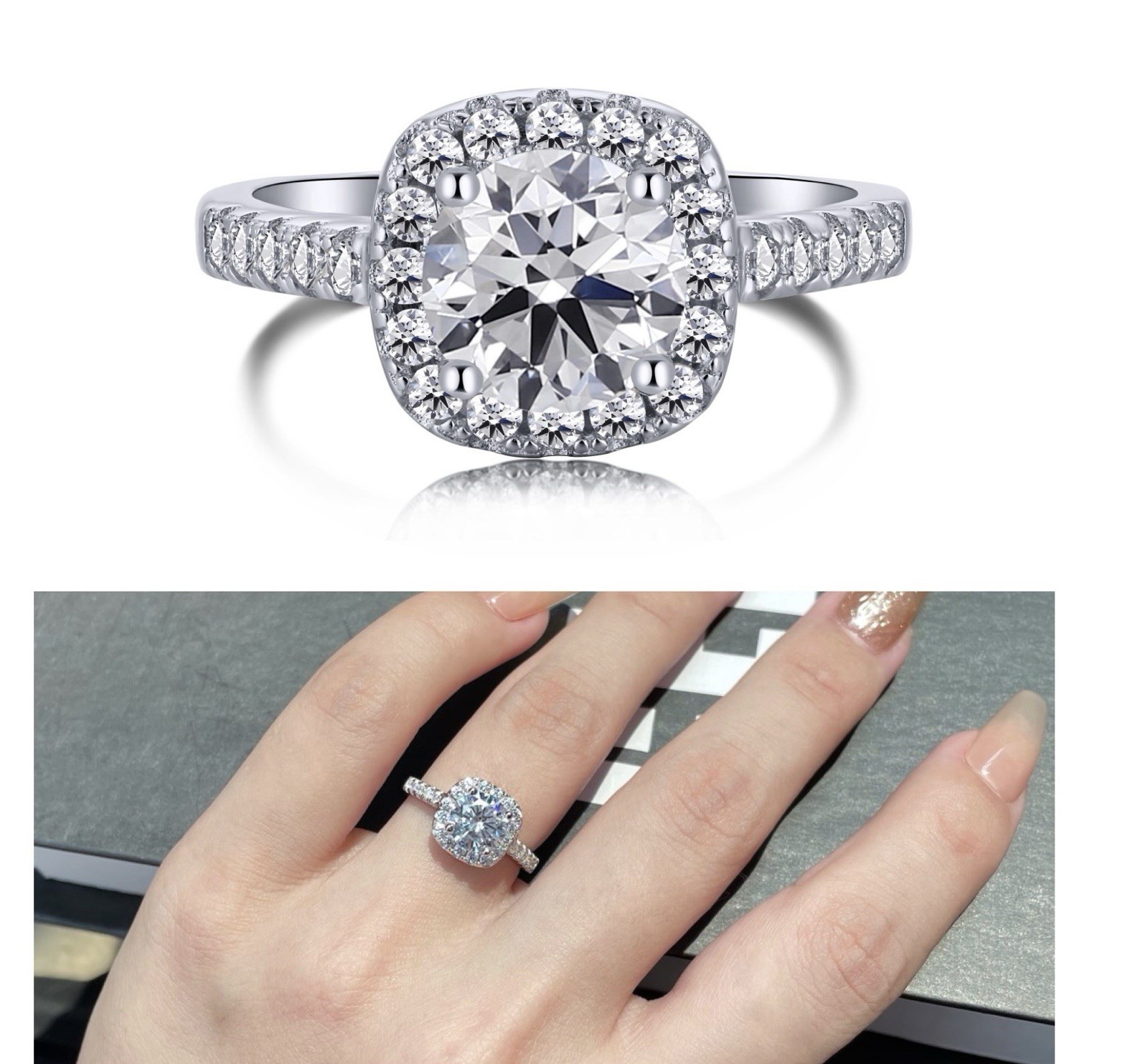 Ring  925 Silver / Engagement ring/promise ring/Anillo /birthday5,6,8,9