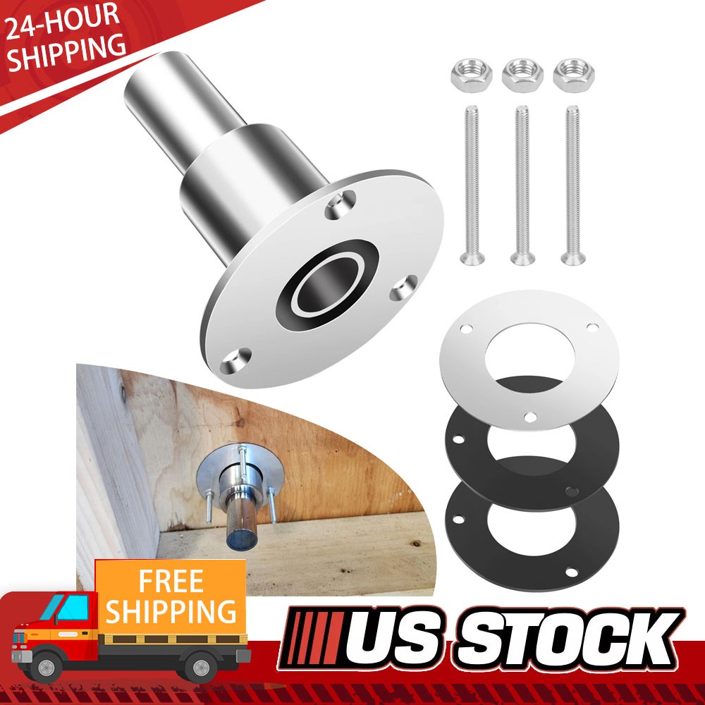 316 Stainless Steel Thru Hull Exhaust Fittings 24mm Pipe Tube for Diesel Heaters