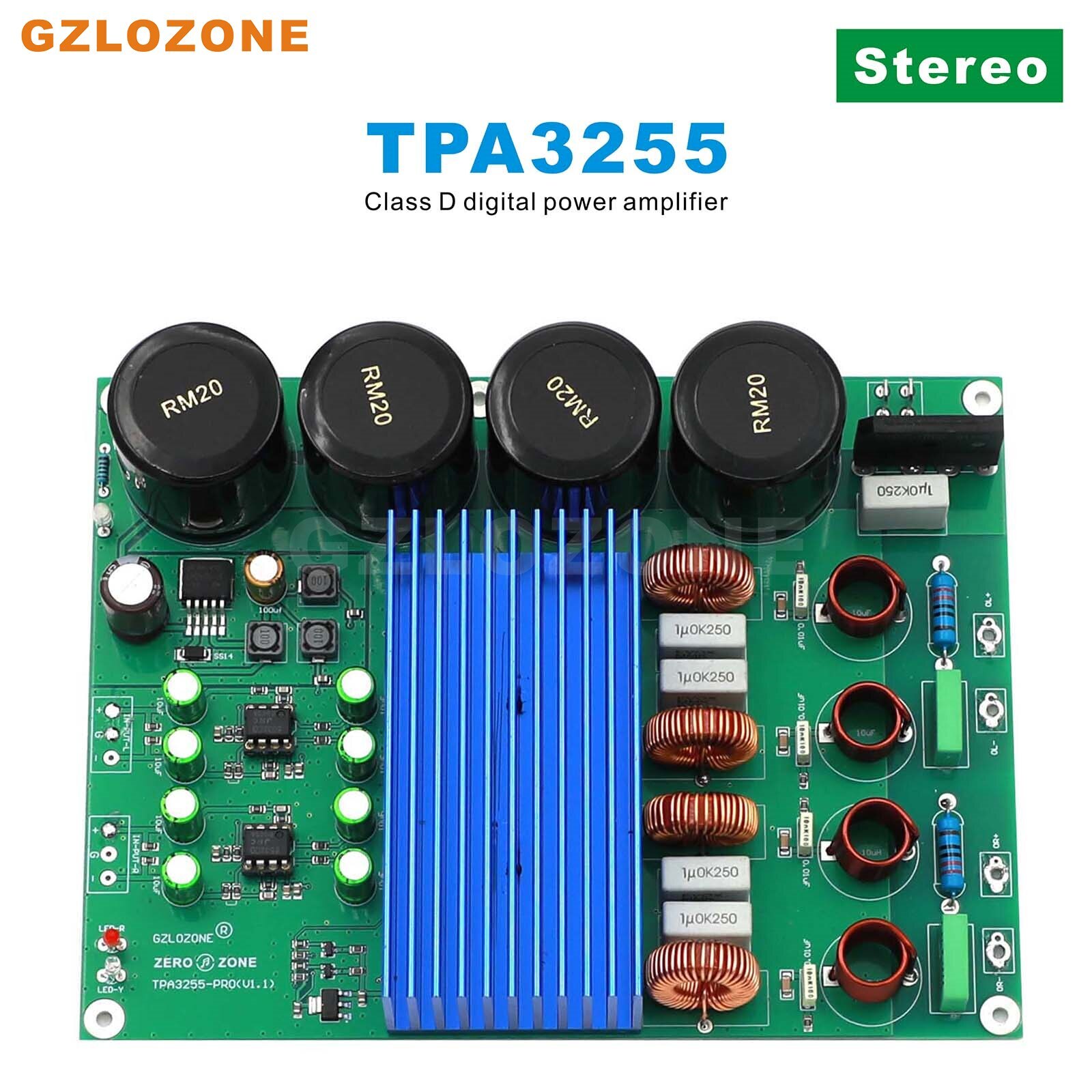High Power BTL Stereo TPA3255 Class D Power Amplifier Board150W+150W