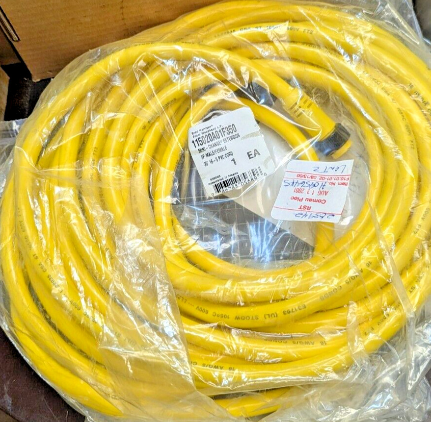 35 Foot 16/5 AWG STOOW Woodhead Male/Female Cord-Set Mini-Change Extension [A7B1