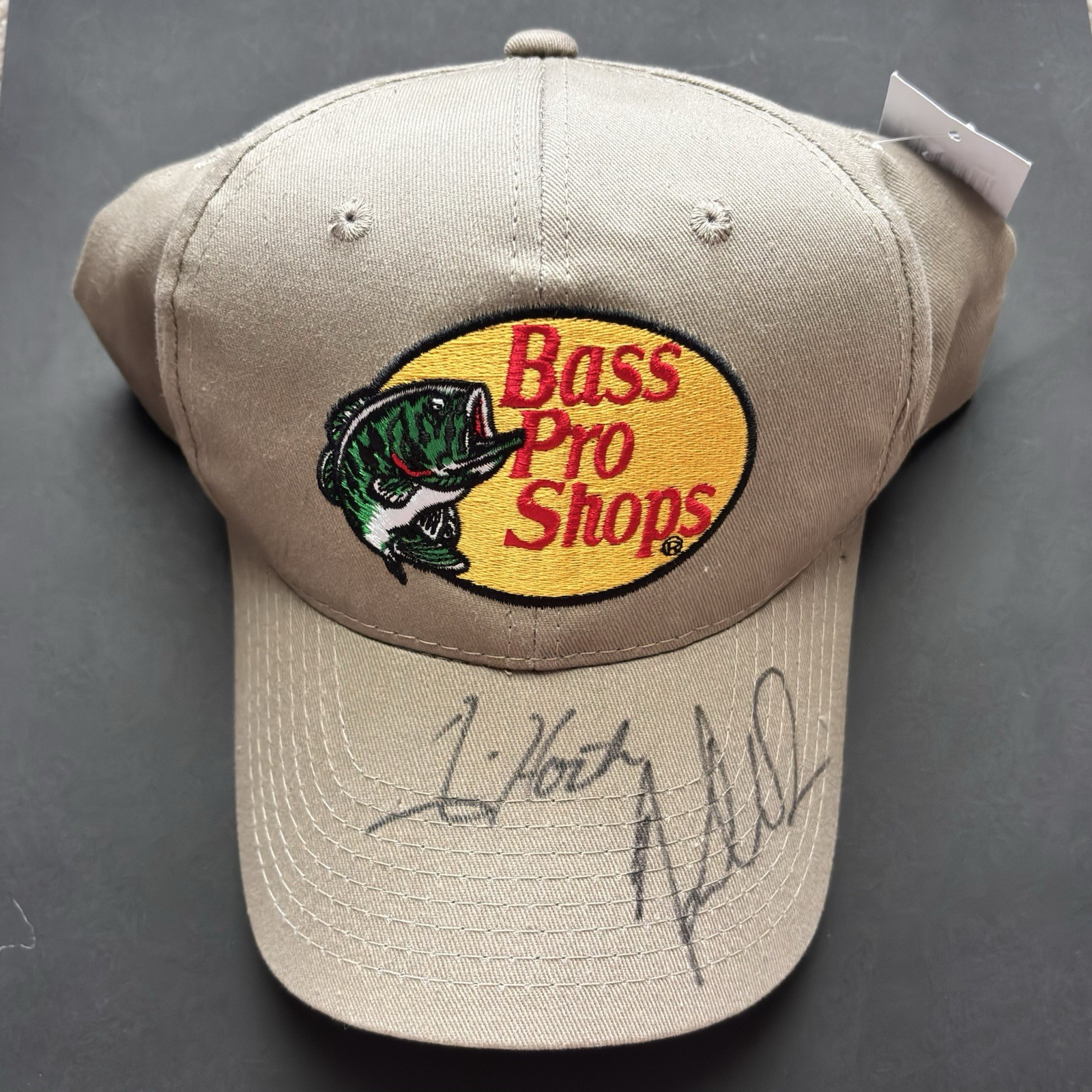 Fishing Autograph Trucker Hat Bass Pro Shop Champion Tim Horton Keith VanDam NWT