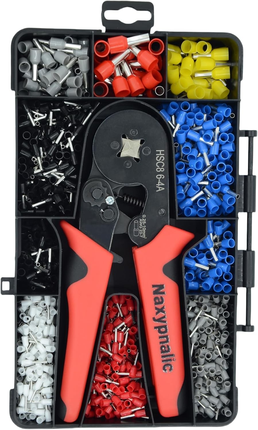 Ferrule Crimping Tool Set AWG 23-7, 1200PCS Wire Ferrules & Crimper Plier Kit