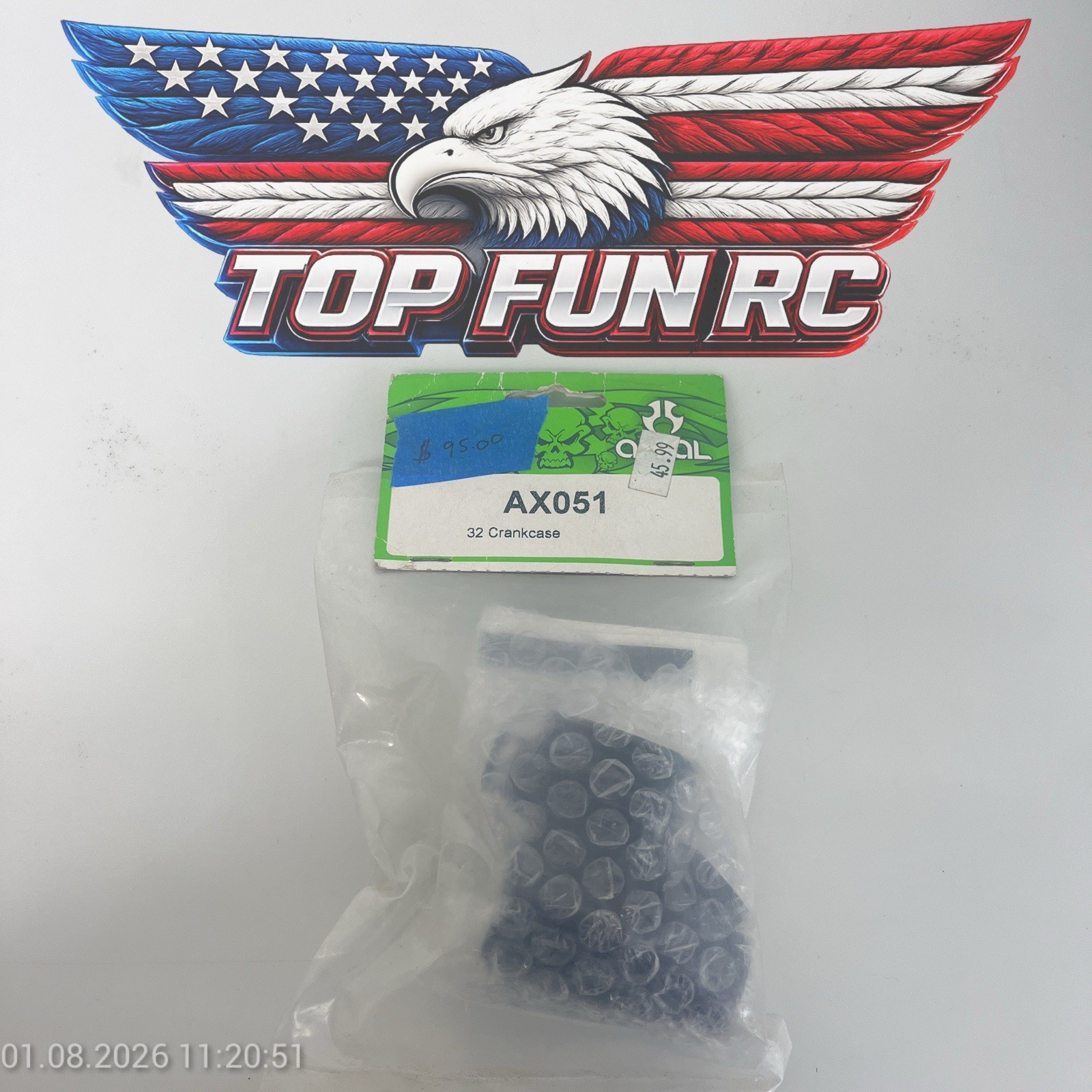 Axial AX051 32 CRANKCASE FOR CARS , RACING CARS, TEAM AX051 AXEL NEW