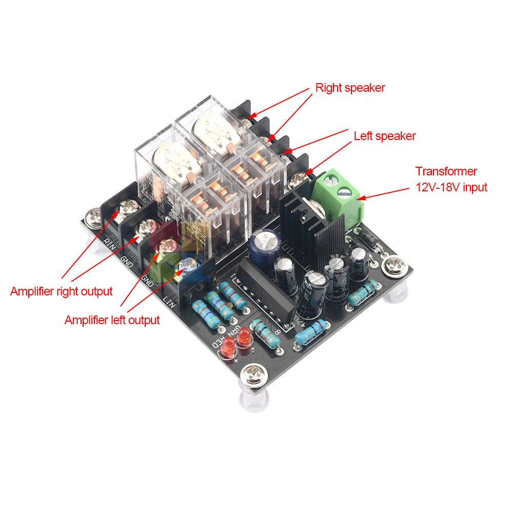 UPC1237 Double Parallel Japan Relay Horn Speaker Protection Board Module